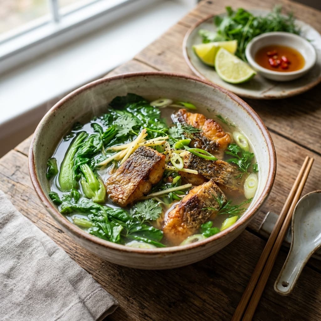 Canh Cá Rô Rau Cải