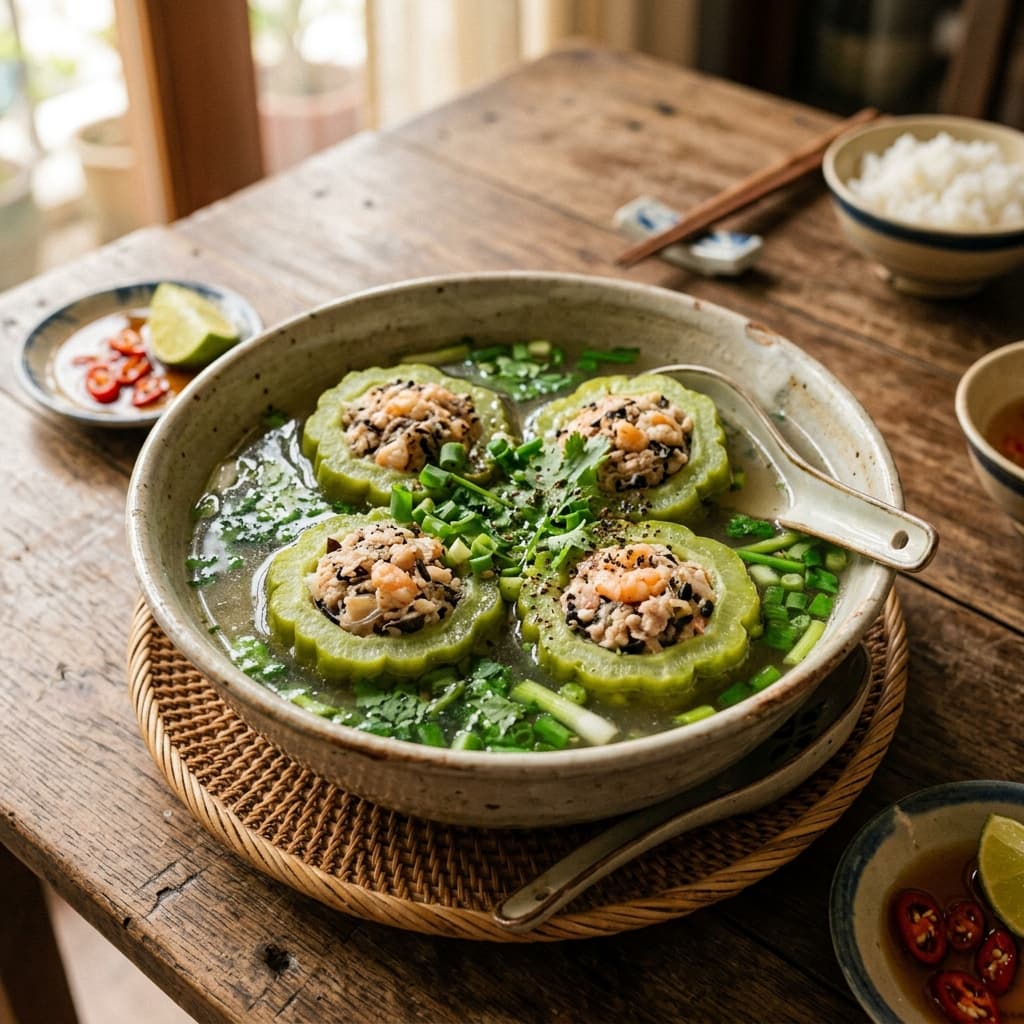 Canh Khổ Qua Dồn Tôm