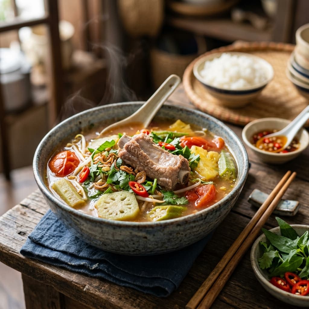 Canh Sườn Nấu Chua