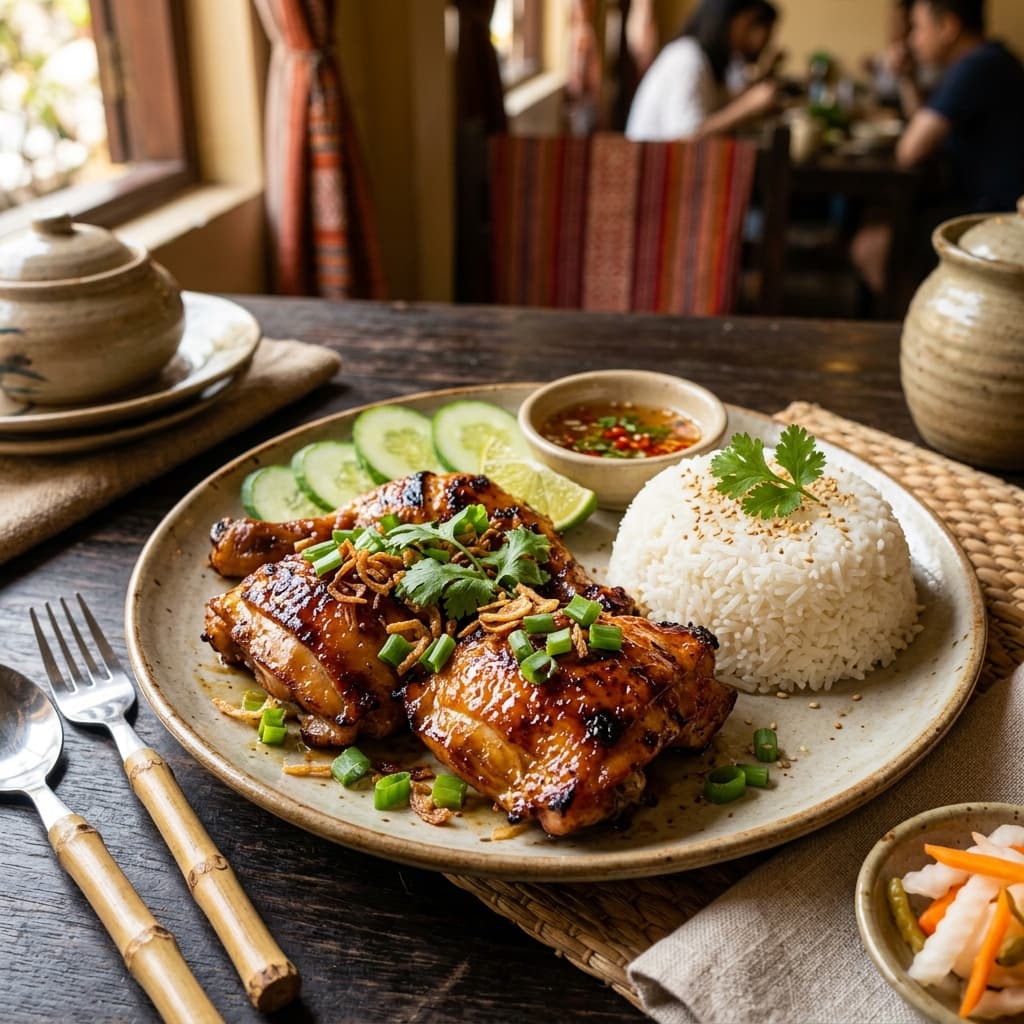 Gà Nướng Mật Ong Ngũ Vị Hương