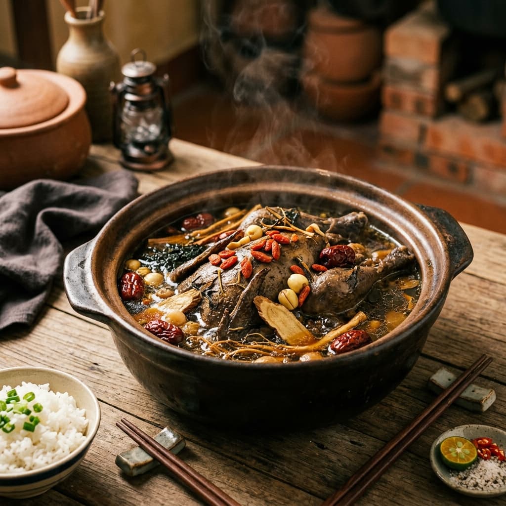 Gà Tần Thuốc Bắc