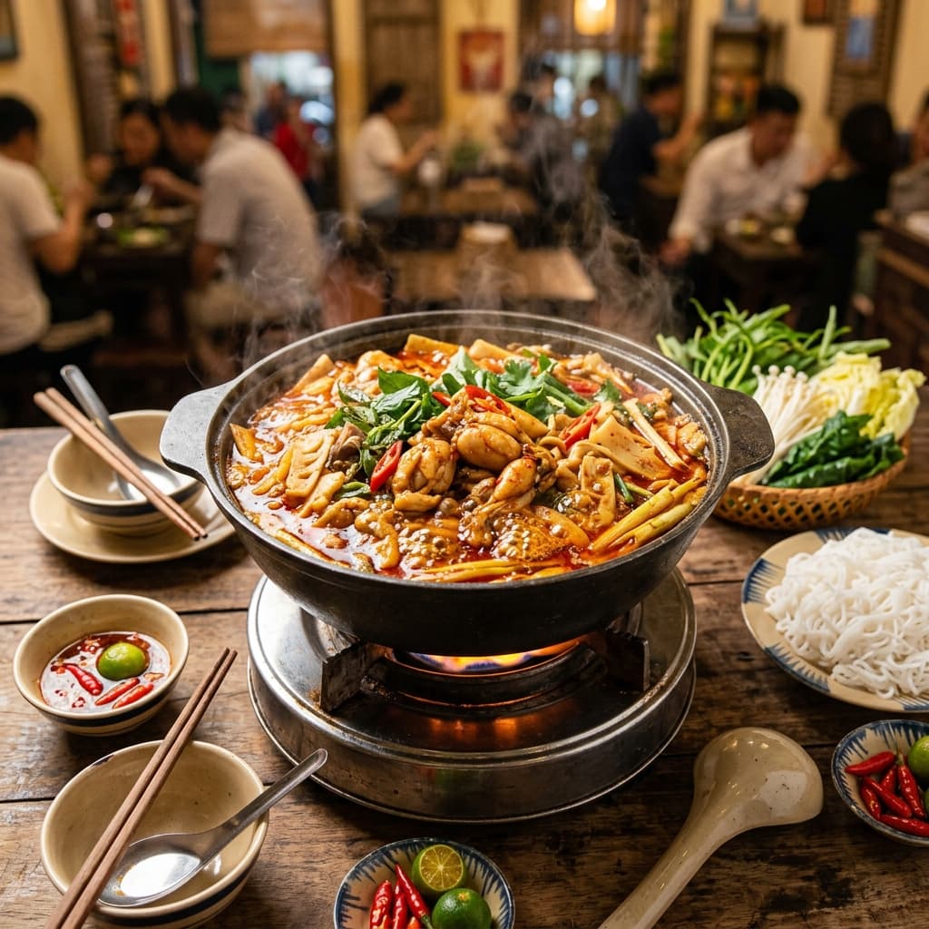 Lẩu Ếch Măng Cay