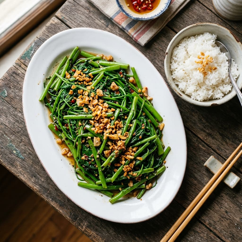 Rau Muống Xào Tỏi