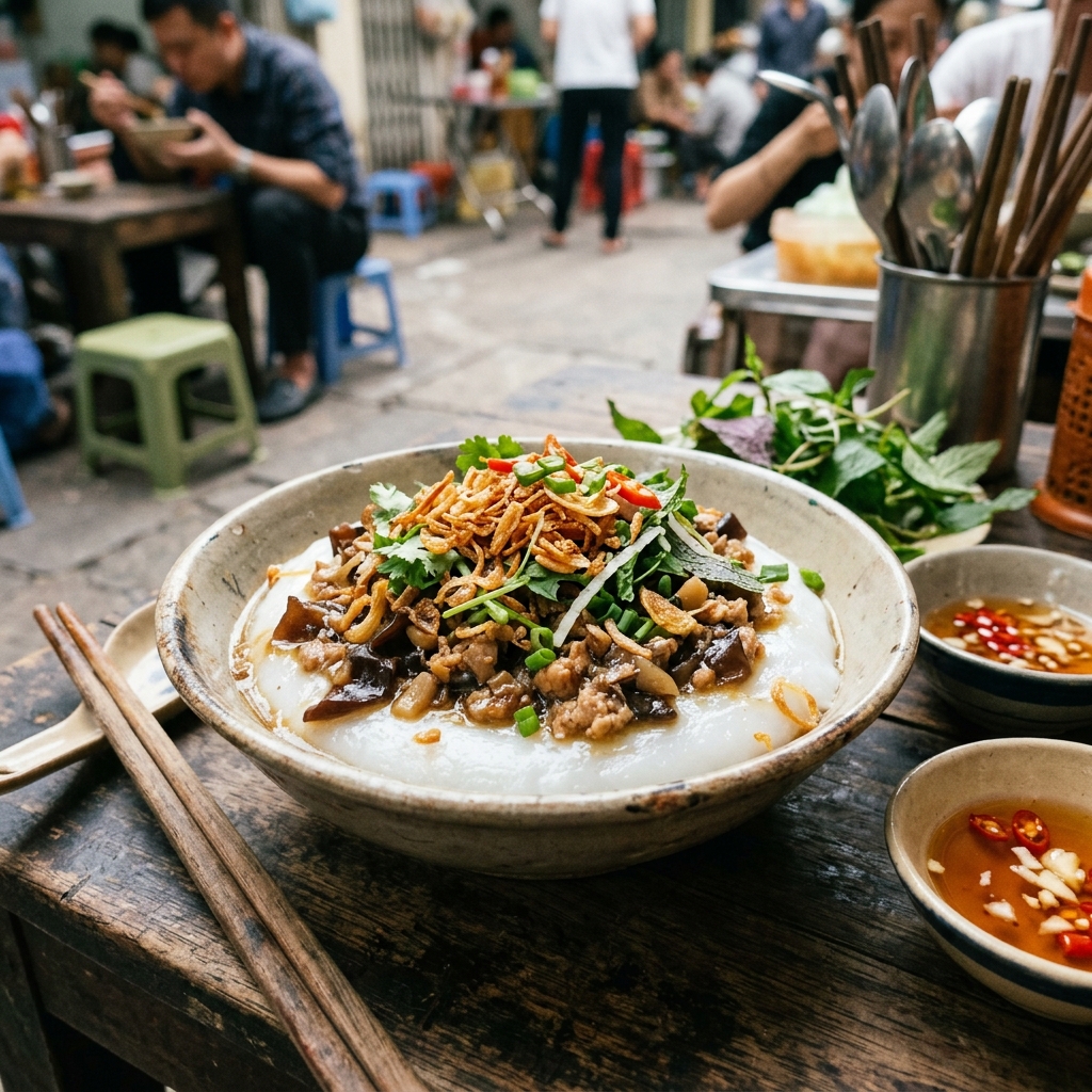 Bánh Đúc Mặn Sốt Nấm