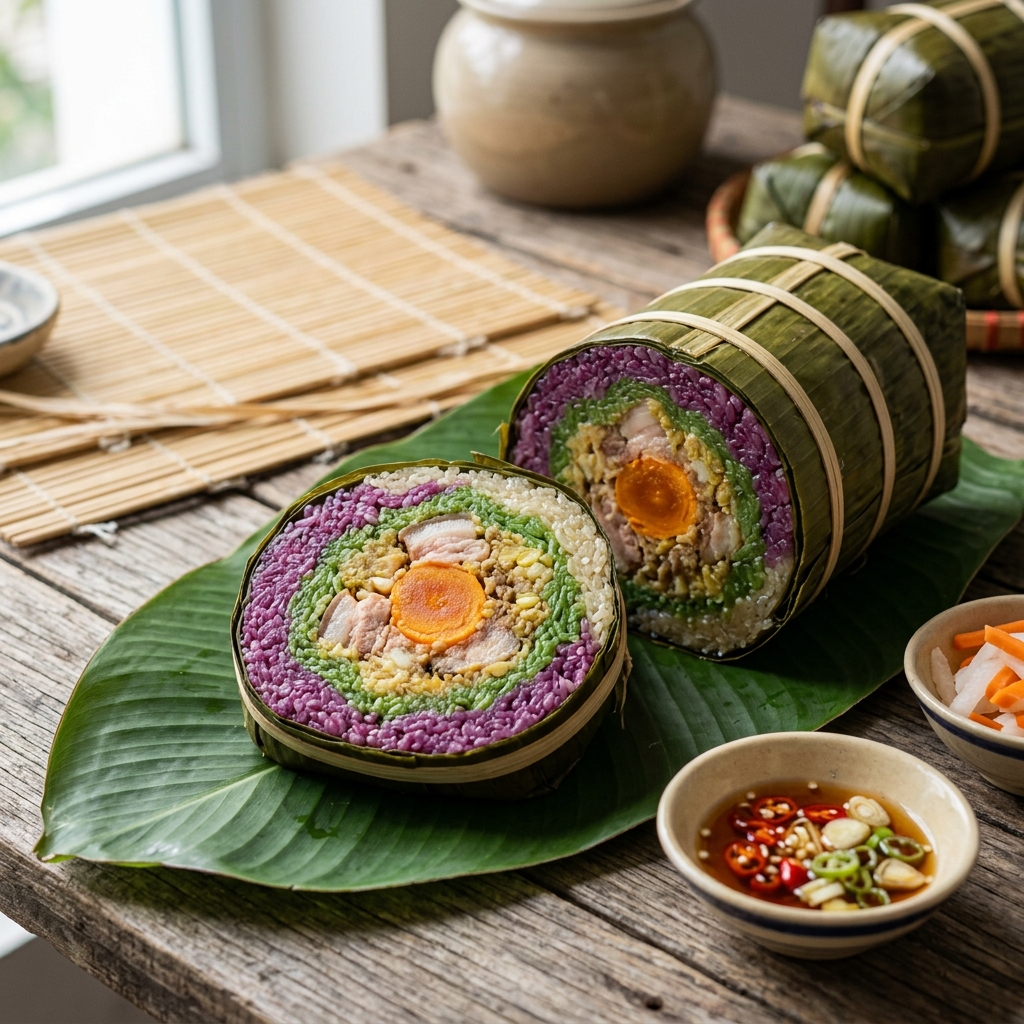 Bánh Tét Trà Cuôn