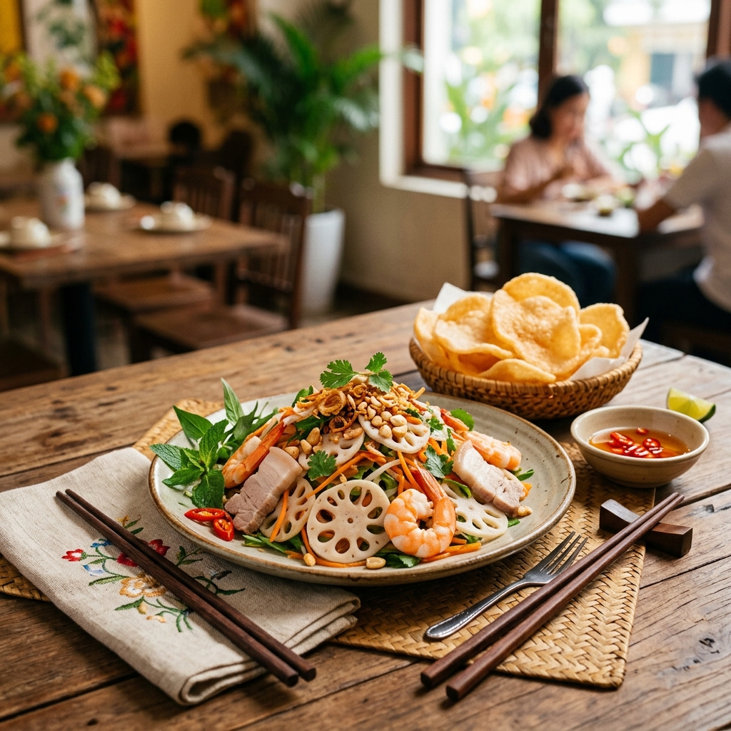 Gỏi Ngó Sen Tôm Thịt