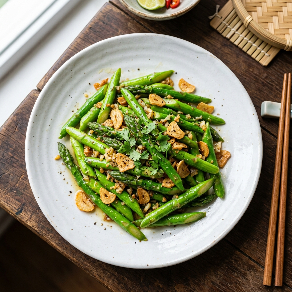 Măng Tây Xào Tỏi