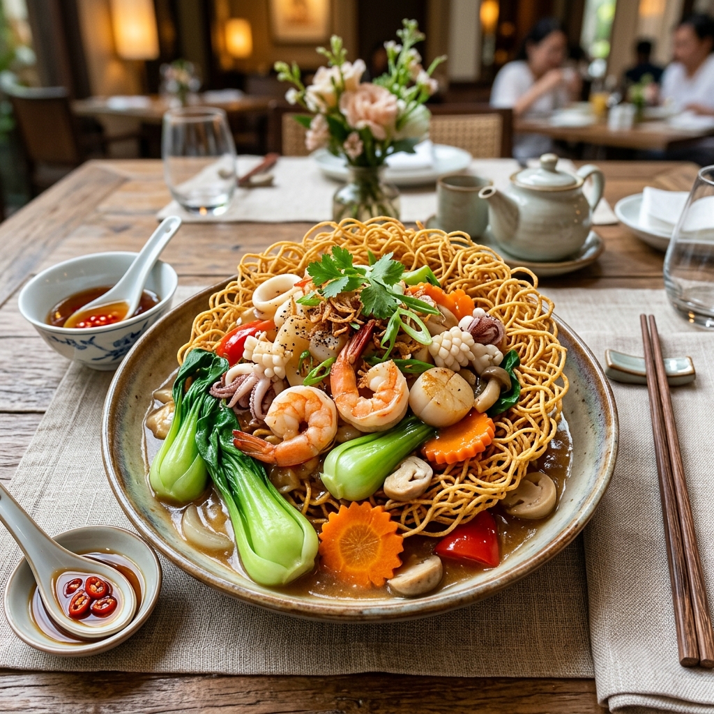 Mì Xào Giòn Hải Sản