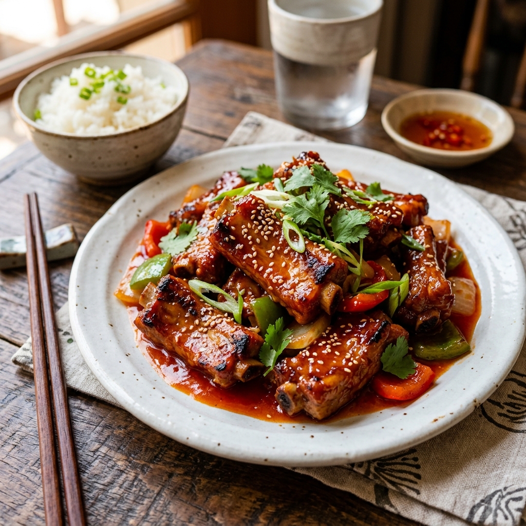 Sườn Xào Chua Ngọt Đậm Đà