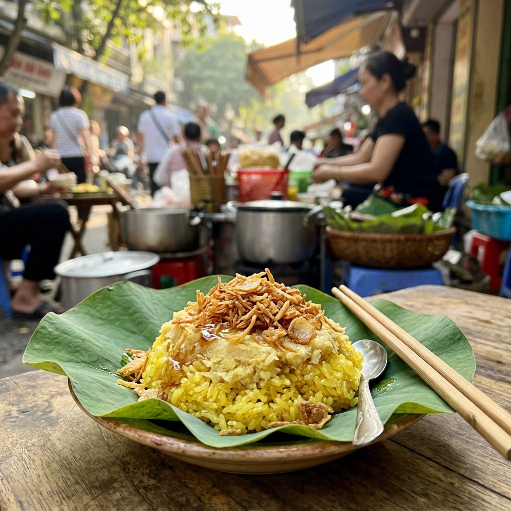 Xôi Xéo Mỡ Hành